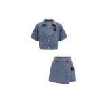 Denim (Jacket+short set)